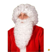Weihnachtsmann Bart Weiß mit Perücke