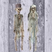 Dekoration: Halloween Brautpaar Skelett